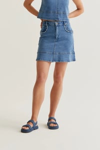 Image 6 of FALDA VAQUERA DENIM VOLANTES