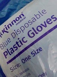 Image 2 of Disposable Gloves (100 Pack) - Lightweight Plastic Gloves for Cleaning & Food Prep