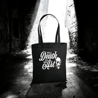 Image 3 of Black Cotton Tote – 'Till Death Us Do Art' Edition