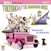 Image 5 of  (Pre-Order) Tikiyaki & the Hawaiiana Brass "Weekend in Waikiki”- Lp+Logo Tee Bundle