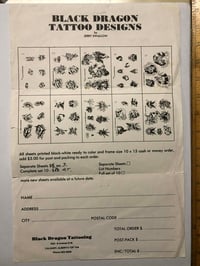 Image 1 of Sailor Jerry Swallow Black Dragon Tattoo Designs flyer ‘81