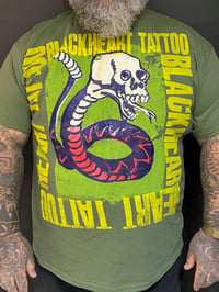 Image 1 of Skullsnake T-Shirt Green