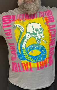Image 1 of Skullsnake T-Shirt Grey