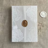 Image 2 of Handmade wax seal - hydrangea | PACK of 10