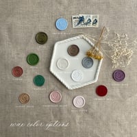 Image 2 of Handmade Wax seals - celestial moon and stars | PACK of 10