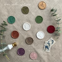 Image 3 of Handmade Wax seals - lily of the valley | PACK of 10