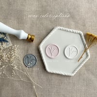 Image 2 of Handmade Wax seals - lily of the valley | PACK of 10