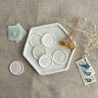 Image 1 of Handmade Wax seals -monstera | PACK of 10