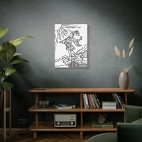 Image 3 of The Fool Tarot Card Coloring Canvas2