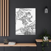 Image 5 of The Fool Tarot Card Coloring Canvas2