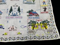 Image 5 of Vintage "Historic NY-Themed" Counted Cross Stitch on Linen (A)