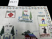 Image 3 of Vintage "Historic NY-Themed" Counted Cross Stitch on Linen (B)
