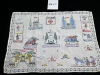 Image 6 of Vintage "Historic NY-Themed" Counted Cross Stitch on Linen (B)