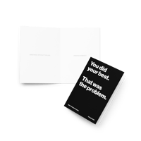 Image 4 of YOU DID YOUR BEST. - BIRTHDAY GREETING CARD