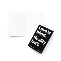 Image 4 of Love is blind - Wedding card