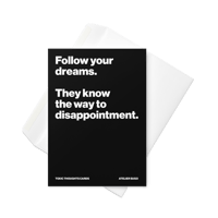 Image 2 of Follow your dreams- Milestone Greeting card