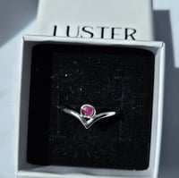 Image 5 of Pink Ruby Wishbone Rings - Size U