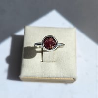 Image 4 of Pink Ruby Bezel Ring - Size N.5 