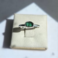 Image 4 of Green Tourmaline Ring - Size P