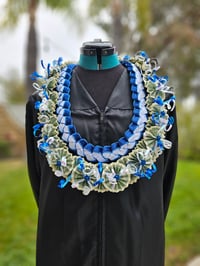 Image 1 of Round Plumeria Money Lei and Velvet Braid Set