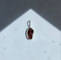 Image 2 of Red Garnet Pendant Necklace