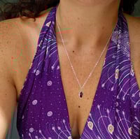 Image 5 of Red Garnet Pendant Necklace