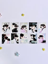 Image 2 of 「orv」stamp holo stickers (10 pc SET)