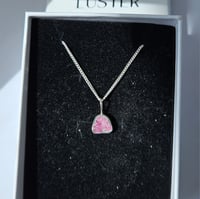 Image 3 of Pink Ruby Pendant Necklace