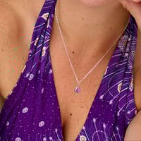 Image 4 of Pink Ruby Pendant Necklace