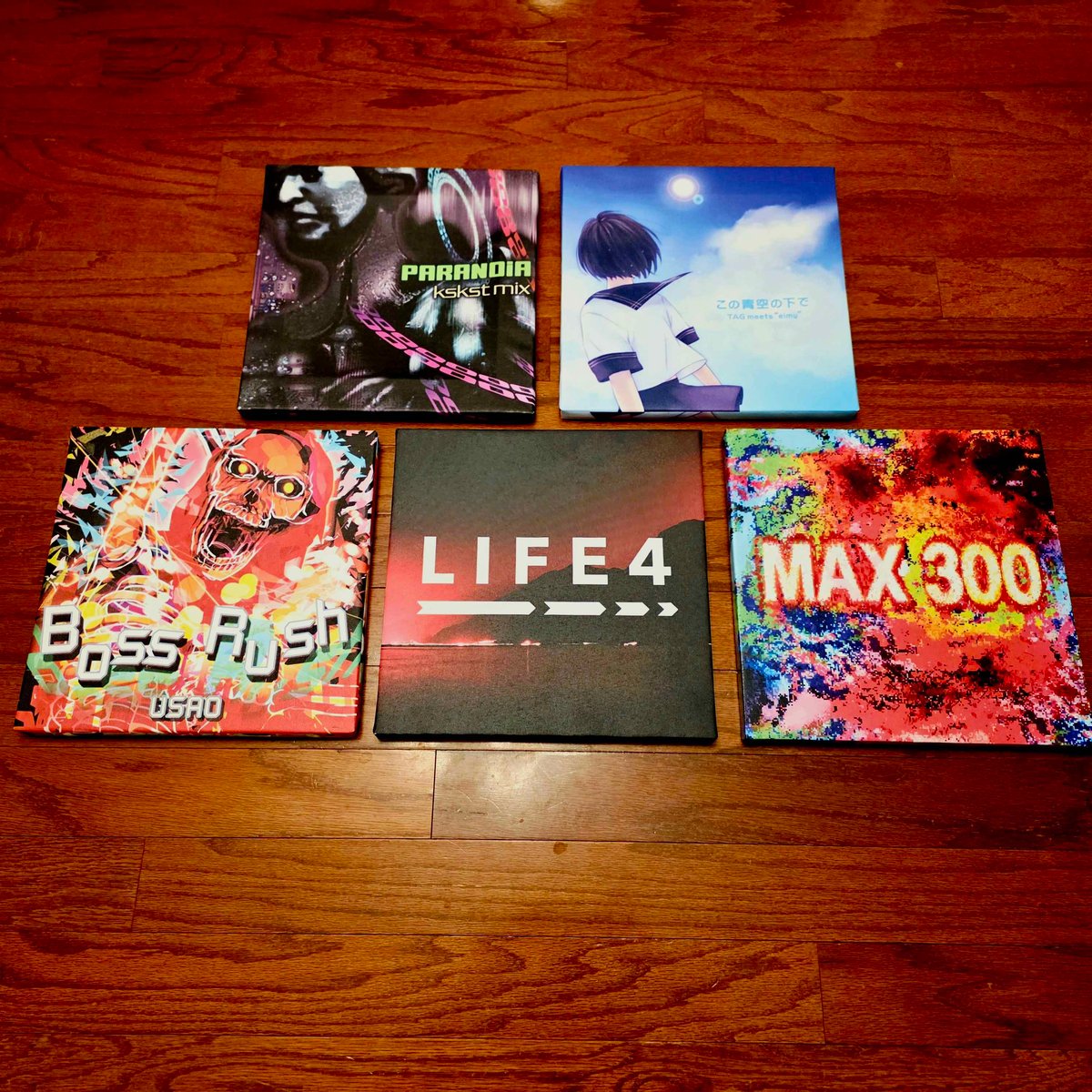 Image of Custom Rhythm Game Canvas Print 12"x12" w/ Wooden Frame