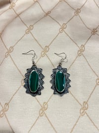 Malachite Earrings