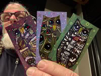 Tiny Free Verse Owls / 3-Piece Micro Art Set & Zine Series, Vol. 2 / #30 of 65