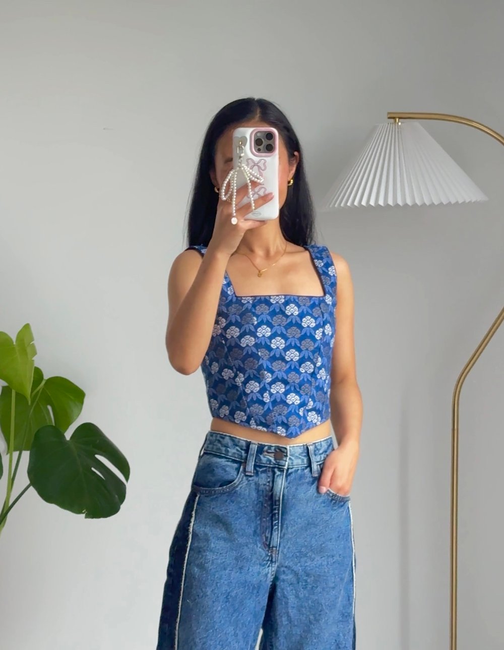 Image of Laligurash blue Corset top 