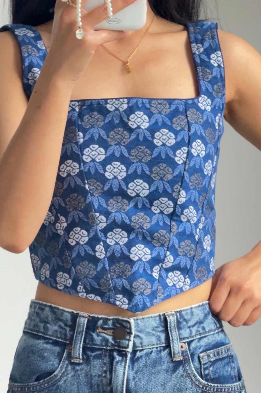 Image of Laligurash blue Corset top 