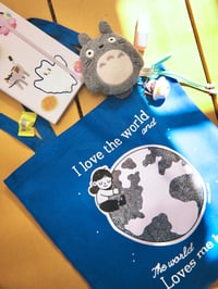 Image 5 of I Love The World - Screen Printed Tote Bag