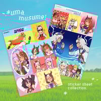 Image 1 of umamusume sticker sheets