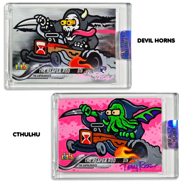 The Reaper Rod Hand Embellished Collector Card