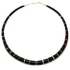 Santo Domingo Heishi Shell Necklace (Desert Night)