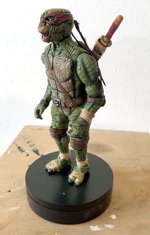 Image of Hand made ninja turtle Leonardo action figure