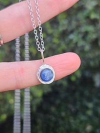 Image 3 of Ready to ship! 'Ocean Blue ' - Sterling Silver & Kyanite Necklace 