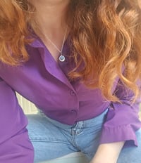 Image 5 of Ready to ship! 'Ocean Blue ' - Sterling Silver & Kyanite Necklace 