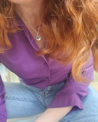 Image 2 of Ready to ship! 'Ocean Blue ' - Sterling Silver & Kyanite Necklace 