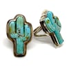 Turquoise Saguaro Ring (Sizes 7 - 7.5)