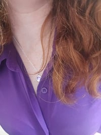 Image 11 of Ready to ship! ' The Wild Serenity ' - Sterling Silver pebble necklace with Rose cut Amethyst 