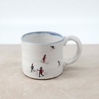Image 1 of White Skiers Mug