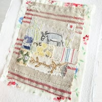 Image 3 of Art textile - ORIGINAL hand stitched Dennis the Donk