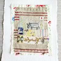 Image 2 of Art textile - ORIGINAL hand stitched Dennis the Donk