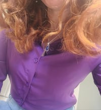 Image 5 of Ready to ship! 'Aztec Goddess ' - Sterling Silver and Lapis Lazuli Gemstone teardrop Necklace 