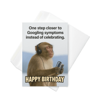 Image 2 of Googling Symptoms - Birthday Greeting card