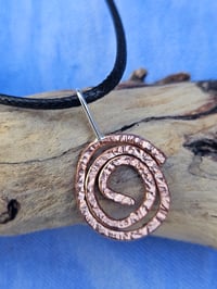 Image 4 of Ready to ship! Mens Necklace - Copper Swirl 